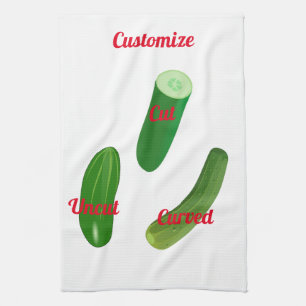 3 Cucumbers Thunder_Cove Tea Towel