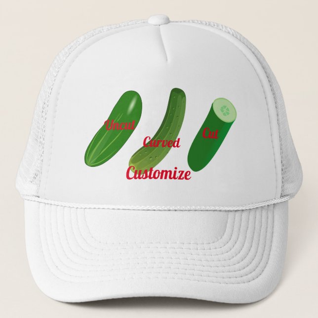 3 Cucumbers Thunder_Cove Trucker Hat (Front)