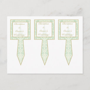 3 Cup Cake Picks Damask Paris Postcard