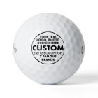 3 Custom Personalised Callaway Warbird Golf Balls
