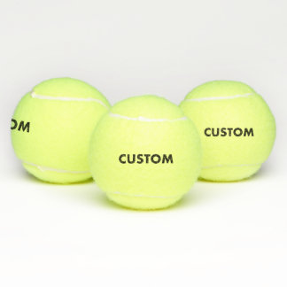 3 Custom Personalised Tennis Balls Blank Template