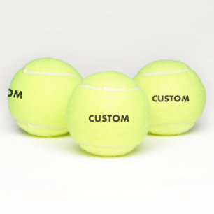 3 Custom Personalized Tennis Balls Blank Template