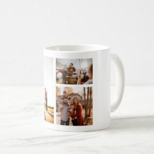 3 Custom Photo Collage Personalised Coffee Mug