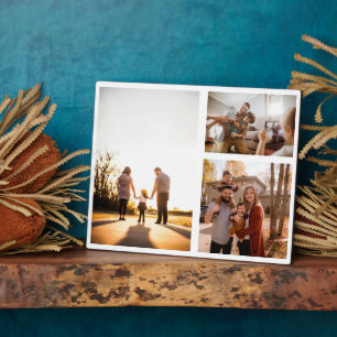3 Custom Photo Collage Personalised Plaque