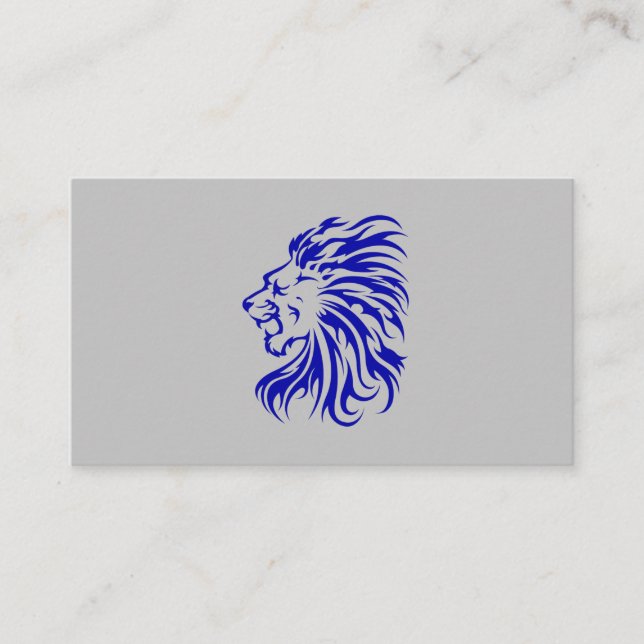 3.customisable lion the king of jungle,lion lover business card (Front)