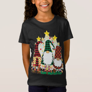 3 Cute Christmas Gnomes Swedish God Jul Nordic Xma T-Shirt