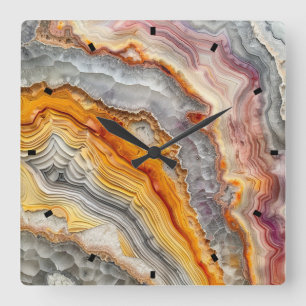 3 D Agate Wall Clock