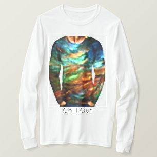 3-D long-sleeved man seaweed T-Shirt