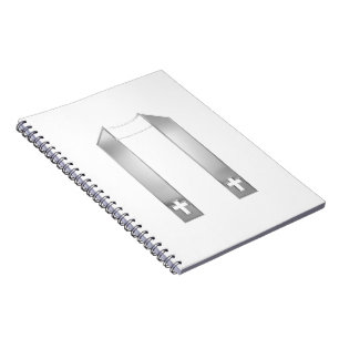 3-D Look Silver Priest's Stole Notebook