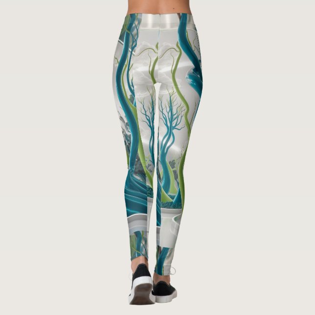 3-D Print Nature Leggings (Back)