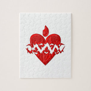 "3-D" Sacred Heart of Jesus Jigsaw Puzzle