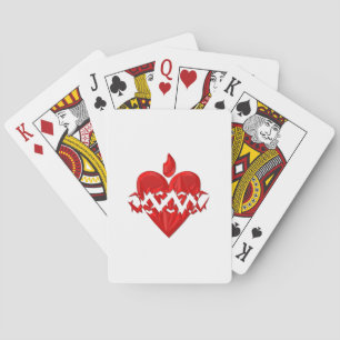 "3-D" Sacred Heart of Jesus Playing Cards