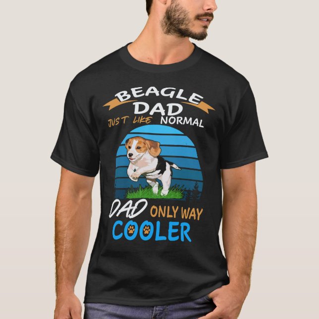 3 Dad - Beagle Dad Cooler Beagle T-Shirt (Front)