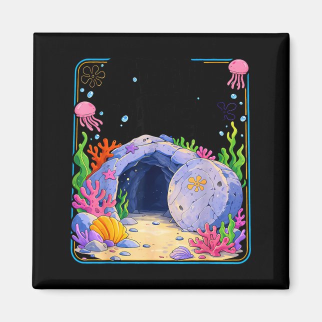 3 days later christian resurrection funny easter magnet (Front)