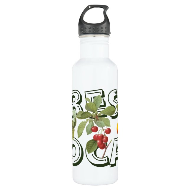 3 Different Botanical Fruit Designs by Redoute 710 Ml Water Bottle (Front)