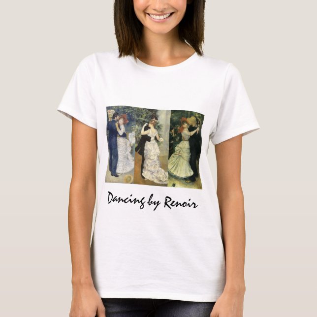 3 different Dancing Scenes by Pierre Renoir T-Shirt (Front)