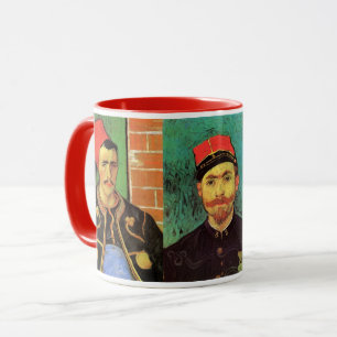 3 different van Gogh Vintage Zouave Portraits Mug