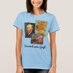 3 different Vintage Famous Van Gogh Art Paintings T-Shirt