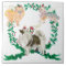 3 Dogs Barking For Joy Holiday Tile Trivet