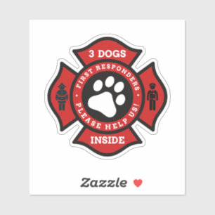 3 Dogs Inside Pet Alert For Fire Department
