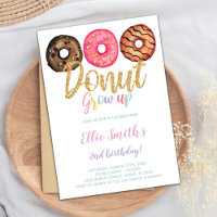 3 Donut Birthday Invitations