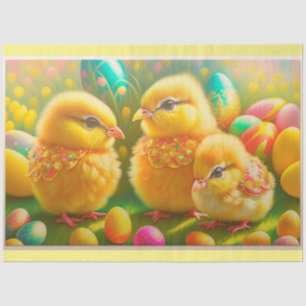 3 Easter Chicken Collection Tissue Paper