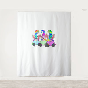 3 Easter Hippie Gnomes Tie Dye Spring Bunny Ears R Tapestry