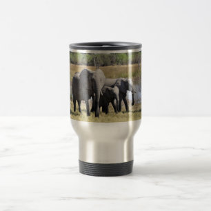 3 elephants travel mug