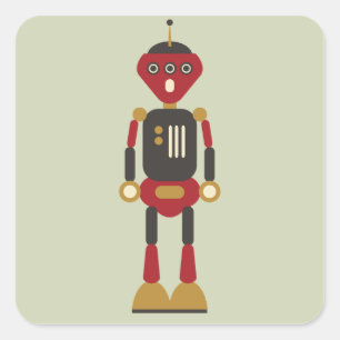 3-Eyed Robot Sticker