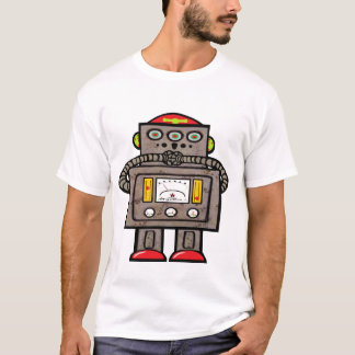 3 Eyed Suprised Robot T-Shirt