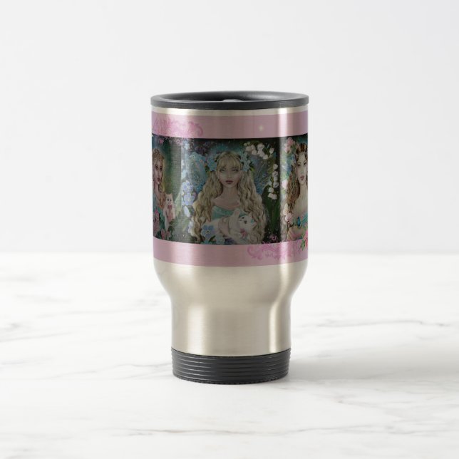 3 fairies coffee travel mug (Center)