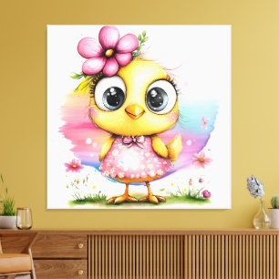#3 Fantasy Chick Canvas Print
