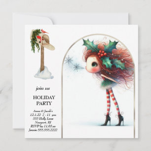 *~* 3 Fantasy Cute Sweet Woman Elf Invitation