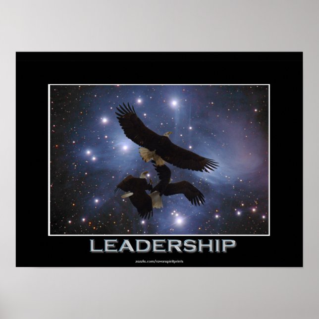 3 Fighting Eagles & Outer Space Fantasy Poster (Front)