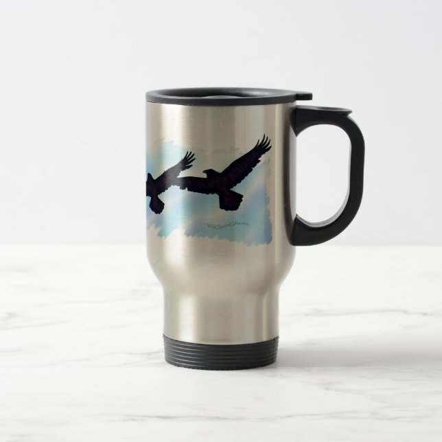 3 FLYING RAVENS Gift Mug Series (Right)