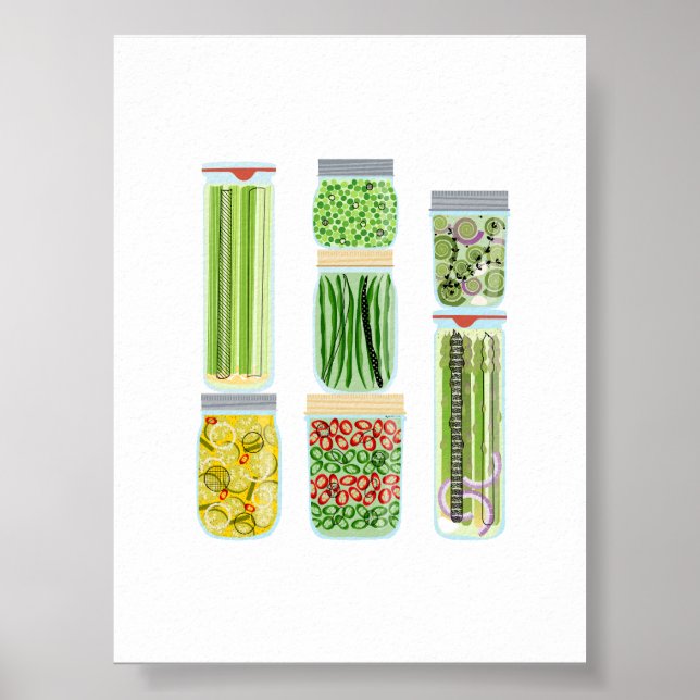 #3 Food Canning Jars Poster (Front)