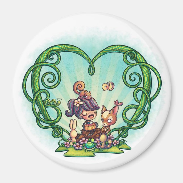 3" Forest Song Magnet (Front)