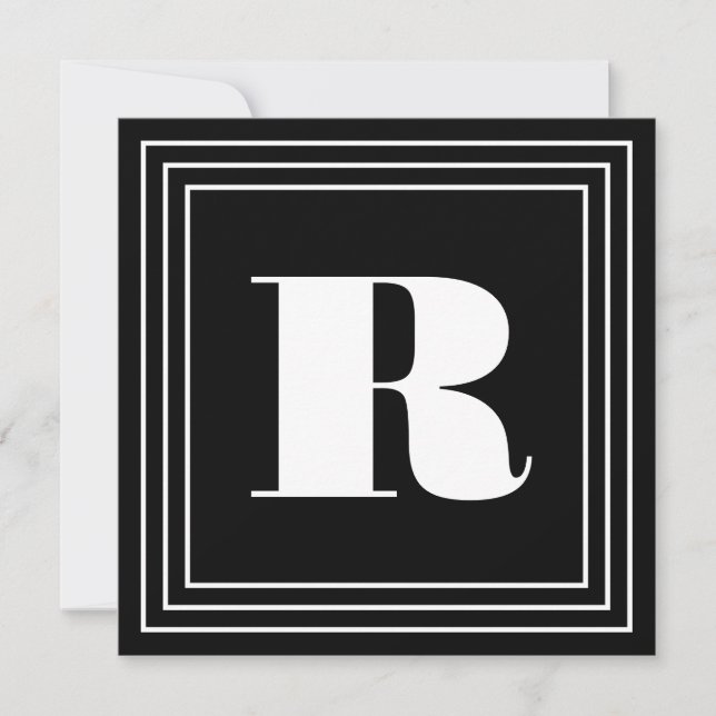 3 Frame Monogram | Black & White (Front)
