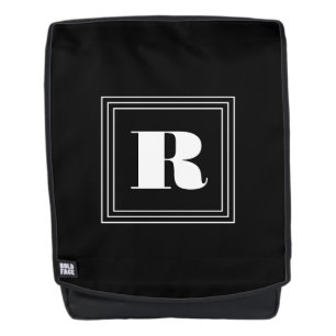 3 Frame Monogram Black & White Backpack