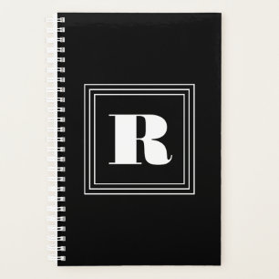 3 Frame Monogram Black & White Planner