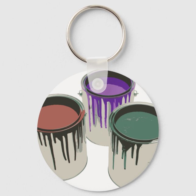 3 gallons of paint key ring (Front)