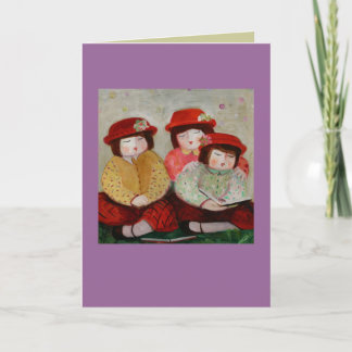 3 girls card