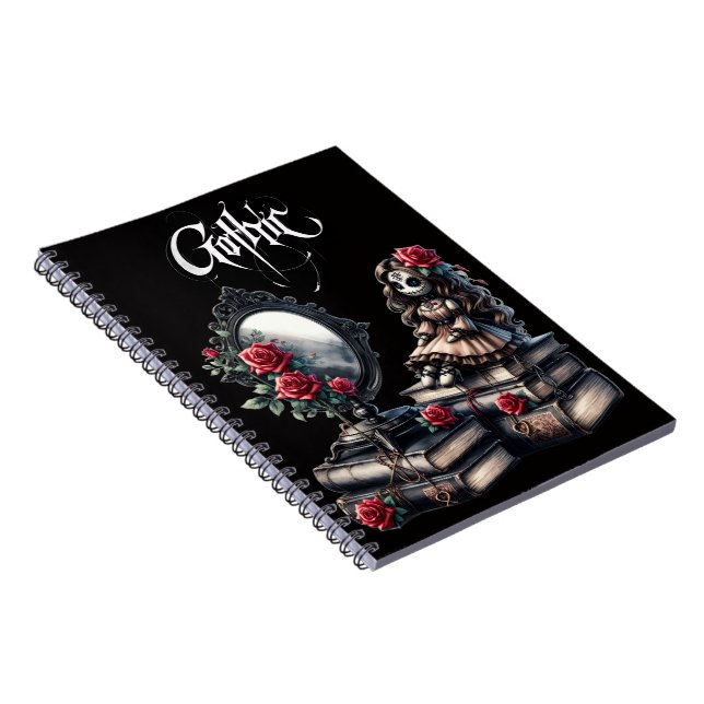#3 Gothic  Spiral Photo Notebook (Right Side)