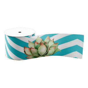 3" Grosgrain Ribbon Geometric Garden Rose Barn Woo