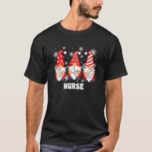 3 Halloween Gnome Nurses Costume Nursing Men Women T-Shirt