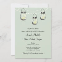 3 Hanging Mason Jars Wedding