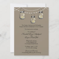 3 Hanging Mason Jars - Wedding