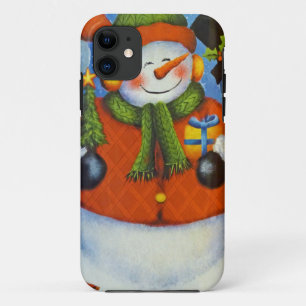 3 Happy Snowmen iPhone 11 Case