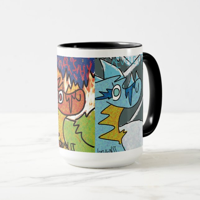 3-Headed Dragon Mug (Front Right)