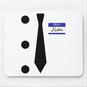 3 Hole Punch Jim Costume Easy Halloween T Shirt  Mouse Mat